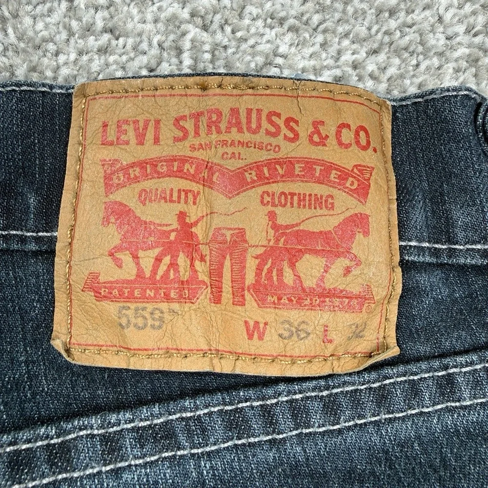 Levi's 559 Jeans Men's 36x32 Relaxed Straight Stretch Denim